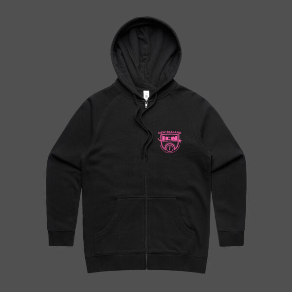 Womans Zip Hoodie - ICN Logo  Thumbnail